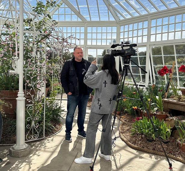 Glynn from Jericho being interviewed